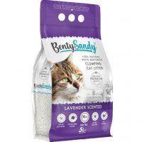 Наполнитель комкующийся бентонитовый, BentySandy Lavender, 5 кг (5 л) 