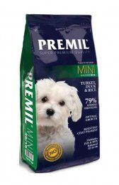 Корм PREMIL Mini SuperPremium для щенков и молодых собак малых и средних пород, 1 кг