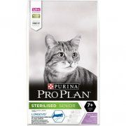 Корм Purina Pro Plan для кошек старше 7 лет, после стерилизации/кастрации, с высоким содержанием индейки, 10 кг