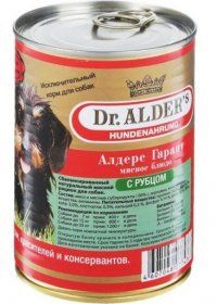 Консерва Dr. Alders для собак, с рубцом, 750 г