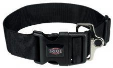 Ошейник TRIXIE для собак черный, Premium Collar, 35-55 см / 20 мм