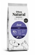 Корм Dibaq для взрослых собак с чувствительным пищеварением, с ягненком, Natural, 20 кг