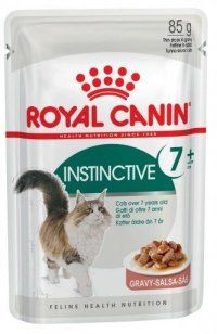 Пауч Royal Canin для кошек старше 7 лет, кусочки в соусе, INSTINCTIVE +7, 85 г