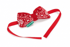 Плюшевый Рождественский галстук-бабочка для собак