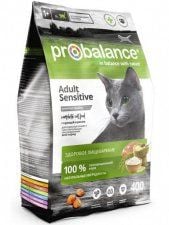 Корм ProBalance для кошек с чувствительным пищеварением, с курицей и рисом, Sensitive, 400 г