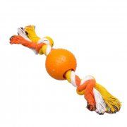 Игрушка канатная с подвижным шаром, для собак, до 22 см
