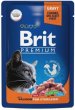 Пауч Brit для стерилизованных кошек, лосось в соусе, Premium, 85 г