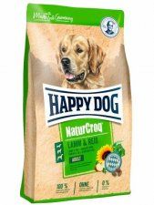 Корм Happy Dog для чувствительных взрослых собак всех пород, со вкусом ягненка и риса, NaturCroq Lamm & Reis 22/9, 15 кг