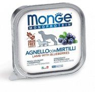 Паштет Monge для собак из ягненка с черникой, Natural Monoprotein Fruits, 150 г 