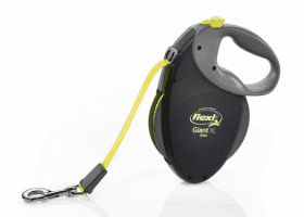 Рулетка Flexi Giant XL ременная, черная, 8 м