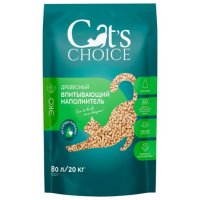 Наполнитель Cat's choice древесный, 20 кг (80 л)