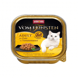 Консервы Vom Feinsten для кошек, с индейкой в томатном соусе, 100 г