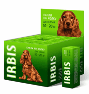 Капли ИРБИС инсектоакарицидныедля собак от 10 до 20 кг, 2 мл