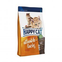 Корм Happy Cat Adult Atlantik-Lachs для взрослых кошек с нормальным уровнем активности, с атлантическим лососем, 4 кг