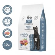 Корм Brit Care для взрослых собак крупных пород с индейкой и уткой, Large Chondroprotectors, 12 кг