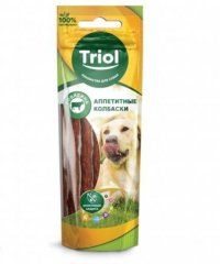 Аппетитные колбаски Triol из говядины для собак, 40г