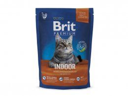 Корм Брит NEW Premium Cat Indoor для кошек домашнего содержания, с курицей и печенью, 300 г