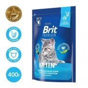 Корм Brit Premium Cat Kitten для котят, Курица и лосось, 400 г