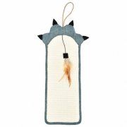 Когтеточка Triol Лапа для кошек из сизаля с перьями, 500х215мм