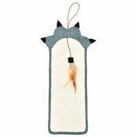 Когтеточка Triol Лапа для кошек из сизаля с перьями, 500х215мм