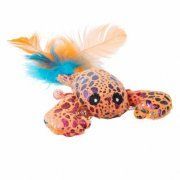 Игрушка Лобстер плюшевая с кошачьей мятой и перышками для кошек, голубая, 9 см