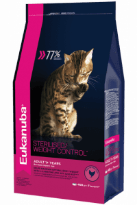 Корм Eukanuba для стерилизованных кошек, Sterilized, 400 г