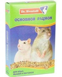 Корм Dr.Hvostoff основной рацион, для крыс, мышей и песчанок, 600 мл