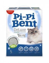 Наполнитель для кошачьего туалета Pi-Pi-Bent Deluxe Magic White, комкующийся, с ароматом хлопка, 5 л