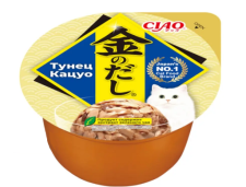 Консерва INABA Доп рацион для кошек, тунец Кацуо, CIAO Kinnodashi cup, 70 г