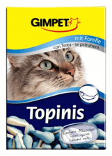 Витаминно-минералньная подкормка GIMPET для кошек, TOPINIS TROUT, 180 шт