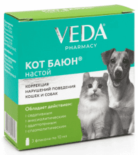 Кот Баюн для коррекции поведения собак и кошек, 3х10 мл