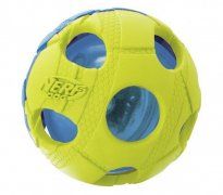Игрушка NERF для собак, Мяч светящийся, синий/зеленый, 6 см, 