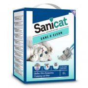 Комкующийся наполнитель Sanicat Sani&Clean, 4,24 кг (6 л)