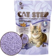 Комкующийся наполнитель Cat Step Tofu Lavender соевый, 2,7 кг (6 л)
