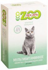 Витамины ЭКО ZOOЛЕКАРЬ для кошек, здоровый иммунитет, 45 г
