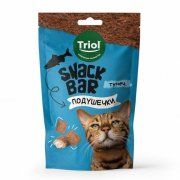 Лакомства Triol, Мини-подушечки для кошек с начинкой из тунца, SNACK BAR, 30 г
