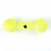 Игрушка Гантель большая для собак, желтая, 20 см