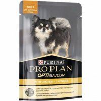 Пауч Purina Pro Plan для взрослых собак, с курицей в соусе, 85 г