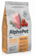 Корм AlphaPet, для взрослых собак мелких пород, с индейкой, MONOPROTEIN, 1,5 кг