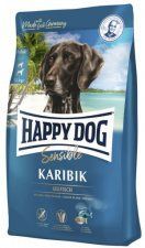 Корм Happy Dog беззерновой монобелковый для собак с чувствительным пищеварением с морской рыбой, Karibik 23/12, 4 кг