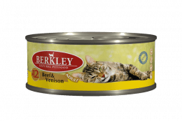 Консервы Berkley для кошек, говядина с олениной, 100 г