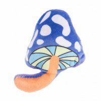 Игрушка Волшебный Грибочек плюшевая с кошачьей мятой для кошек, фиолетовая, 10 см