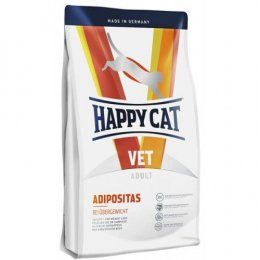 Корм Happy Cat для кошек с избыточным весом, ожирением, диабетом, колитом, VET Diet Adipositas 38/9, 1,4 кг