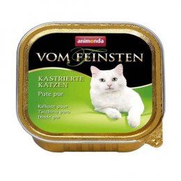 Консервы Vom Feinsten Castrated для кастрированных котов, с индейкой, 100 г