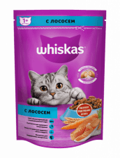 Корм Whiskas для взрослых кошек, лосось, 350 г