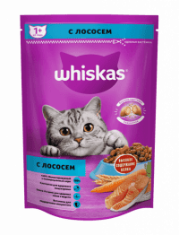 Корм Whiskas для взрослых кошек, лосось, 350 г