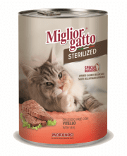 Паштет Miglior Gatto Steril для стерилизованных кошек, Телятина, 400 г