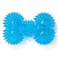 Игрушка Светящаяся кость для собак, голубая, 10,5 см