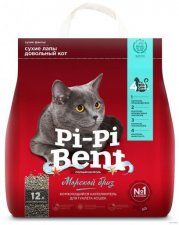 Наполнитель Pi-Pi-Bent для кошачьего туалета, Морской бриз, 5 кг (12 л)