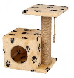 Домик-когтеточка Kogti для кошек многоуровневый, рыжий, Боковой, 48х40х32 см